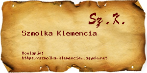 Szmolka Klemencia névjegykártya